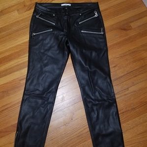 Mango faux leather pants size 6 new w/out tag